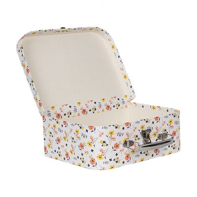 Clayre & Eef Köfferchen Daisies Set of 3