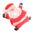 Red Cuckoo Haarklammer Santa