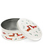Cake tin round Festive Sausage Dog
