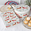 Cake tin square Festive Sausage Dog