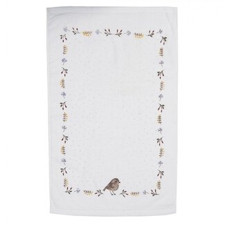 Clayre & Eef Guest towel Bird