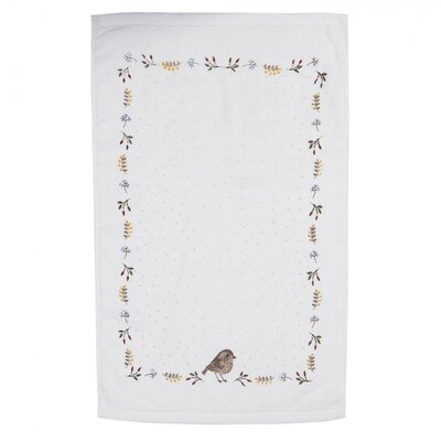 Clayre & Eef Guest towel Bird