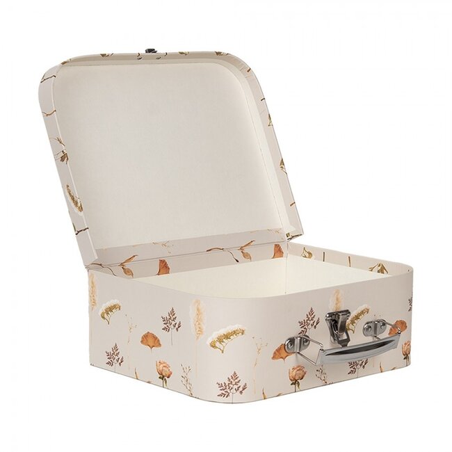 Suitcase Flowers brown Set of 3