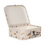 Köfferchen Flowers brown Set of 3