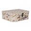 Suitcase Flowers brown Set of 3