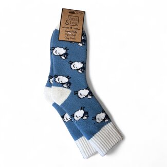 Jess & Lou Socken Ribbed Sheep cornflower
