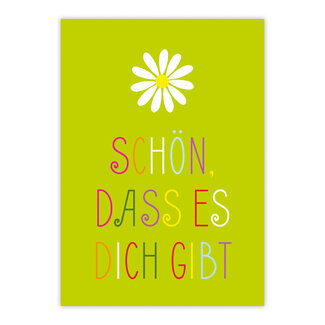 Paperproducts Design Karte Schön, es gibt Dich