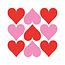 Paperproducts Design Paper Napkins Hearts Graphic