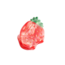 Red Cuckoo Hair Claw Clip Strawberry small