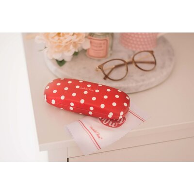 Isabelle Rose Brillenetui Polka Dot red