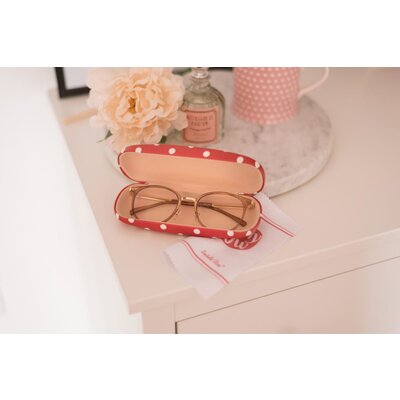 Isabelle Rose Brillenetui Polka Dot red