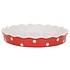 Isabelle Rose Pie Dish 30 cm Dots red