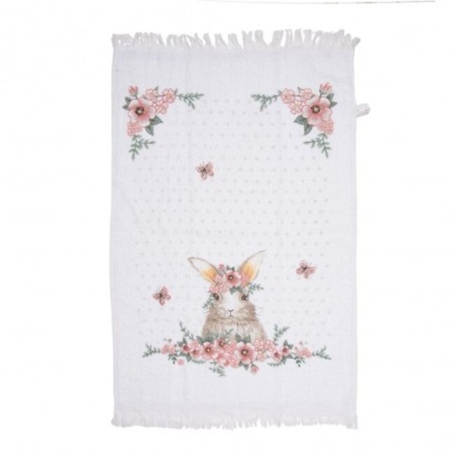Gästetuch Rabbits FLowers