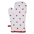Clayre & Eef Ofenhandschuh Hearts red