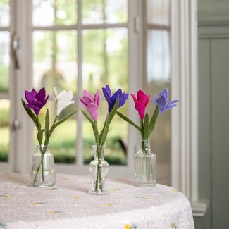 Sjaal met Verhaal Filzblume Krokus assorti