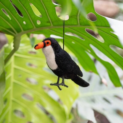 Sjaal met Verhaal Felt Hanger Toekan