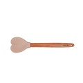 Isabelle Rose Silikon-Holz Löffel Heart 27 cm beige