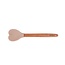Isabelle Rose Silicone Wooden Scoop Heart 27 cm beige