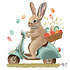 Paperproducts Design Paper Napkins Bunny Dash