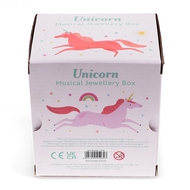 Musical Jewellery box Unicorn