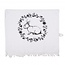 Clayre & Eef Guest towel Rabbit black-white