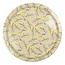 Tablett rund Flowers yellow