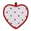 Potholder Heart-shape red
