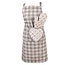 Kitchen apron Hearts beige grey