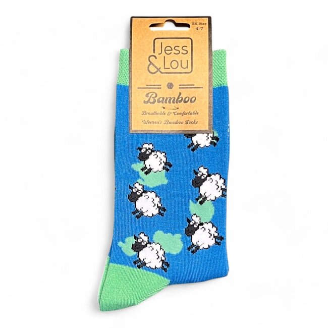 Socks Bamboo Sheep blue