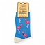 Socks Bamboo Flamingo blue