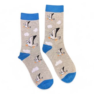 Jess & Lou Socken Bamboo Seagulls grey