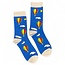 Männer-Socken Bamboo Hot Air Balloon blue