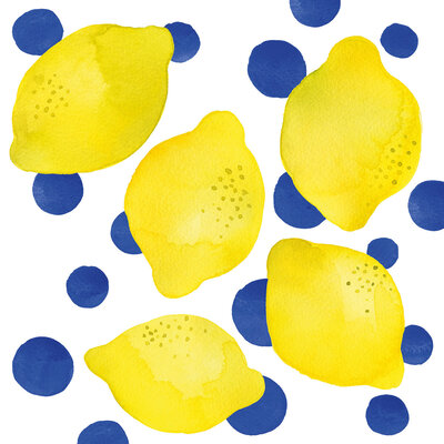 Paperproducts Design Paper Napkins Lemons & Dots