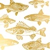 Paperproducts Design Paper Napkins Fishes gold