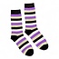 Men's Socks Bamboo Stripes purple/grey/black