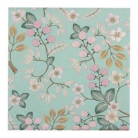 Clayre & Eef Papierservietten Flowers green