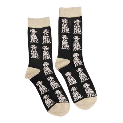 Jess & Lou Socken Bamboo Dalmatians black