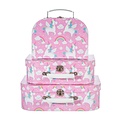 Sass & Belle Suitcase Rainbow Unicorn Set of 3