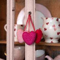 Sjaal met Verhaal Felt Hanger Hart Love assorti