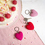 Sjaal met Verhaal Felt Key Ring Hart Love assorti
