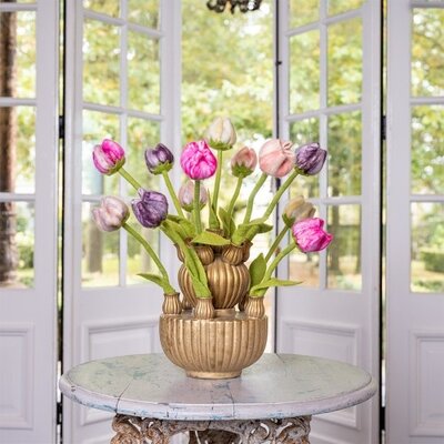 Sjaal met Verhaal Felt Flower Tulp Pipa