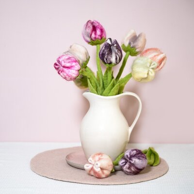 Sjaal met Verhaal Felt Flower Tulp Pipa