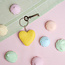 Felt Key Ring Hart assorti