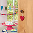 Felt Hanger Hart multicolour assorti