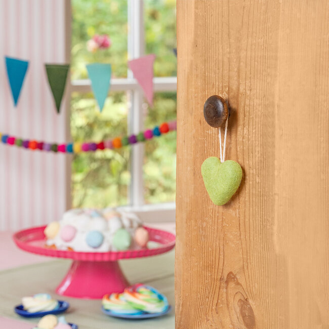 Felt Hanger Hart multicolour assorti