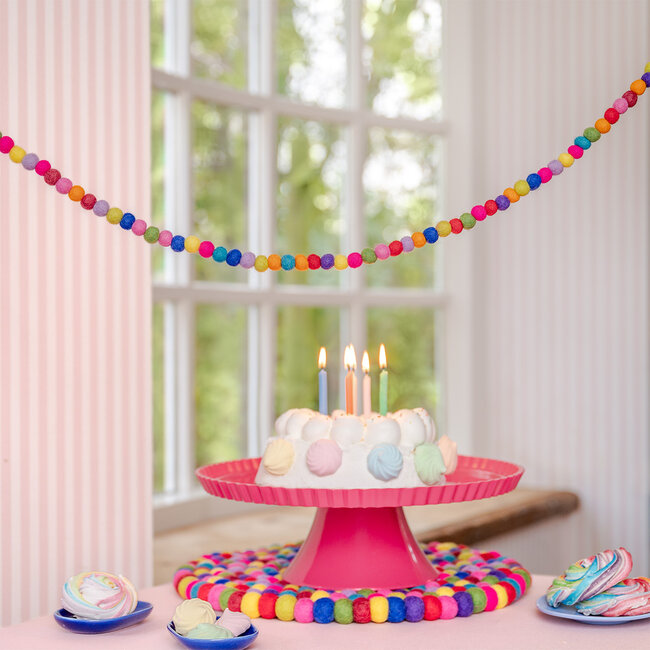 Filzgirlande Viltballetjes Small multicolour