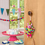Sjaal met Verhaal Felt Hanger Feestvarken groen