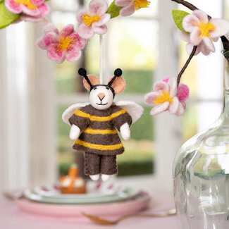 Sjaal met Verhaal Felt Hanger Muis Bij