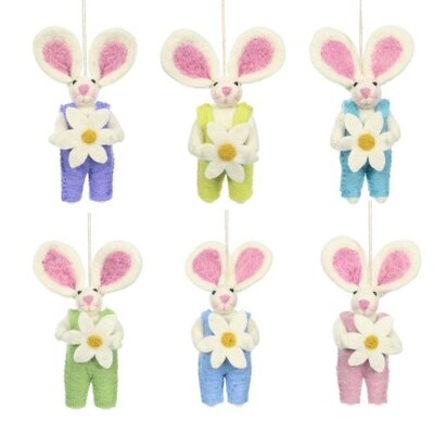 Sjaal met Verhaal Felt Hanger Haasje met Margriet assorti