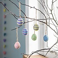Sjaal met Verhaal Felt Hanger Paasei Dessin Paasei Pastel small (Set of 6)